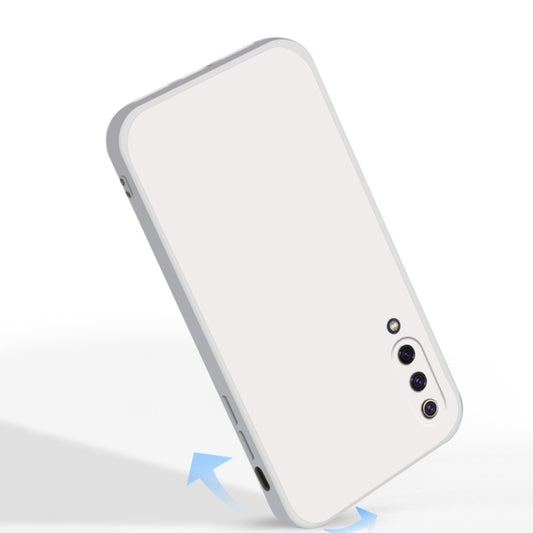 For Xiaomi Mi 9 Solid Color Imitation Liquid Silicone Straight Edge Dropproof Full Coverage Protective Case(Black) by buy2fix