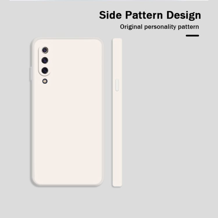 For Xiaomi Mi 9 Solid Color Imitation Liquid Silicone Straight Edge Dropproof Full Coverage Protective Case(Black) - Xiaomi Cases by buy2fix | Online Shopping UK | buy2fix