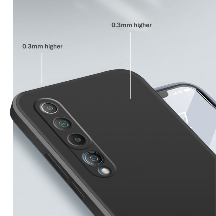 For Xiaomi Mi 10 Solid Color Imitation Liquid Silicone Straight Edge Dropproof Full Coverage Protective Case(Grey) - Xiaomi Cases by buy2fix | Online Shopping UK | buy2fix