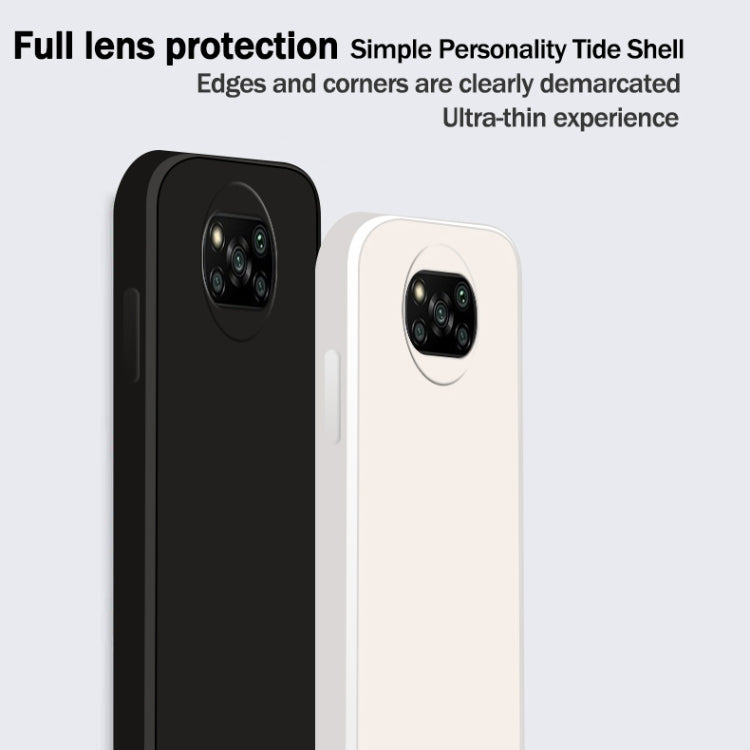 For Xiaomi Poco X3 NFC / Poco X3 Pro Solid Color Imitation Liquid Silicone Straight Edge Dropproof Full Coverage Protective Case(Dark Green) - Xiaomi Cases by buy2fix | Online Shopping UK | buy2fix