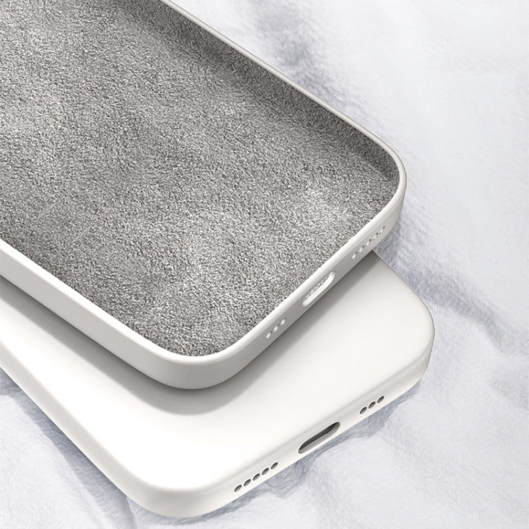 For OnePlus 8 Solid Color Imitation Liquid Silicone Straight Edge Dropproof Full Coverage Protective Case(Blue) by buy2fix