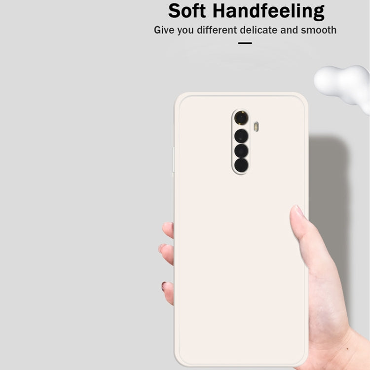 For OPPO Realme X2 Pro / Reno Ace Solid Color Imitation Liquid Silicone Straight Edge Dropproof Full Coverage Protective Case(Dark Green) - Realme Cases by buy2fix | Online Shopping UK | buy2fix