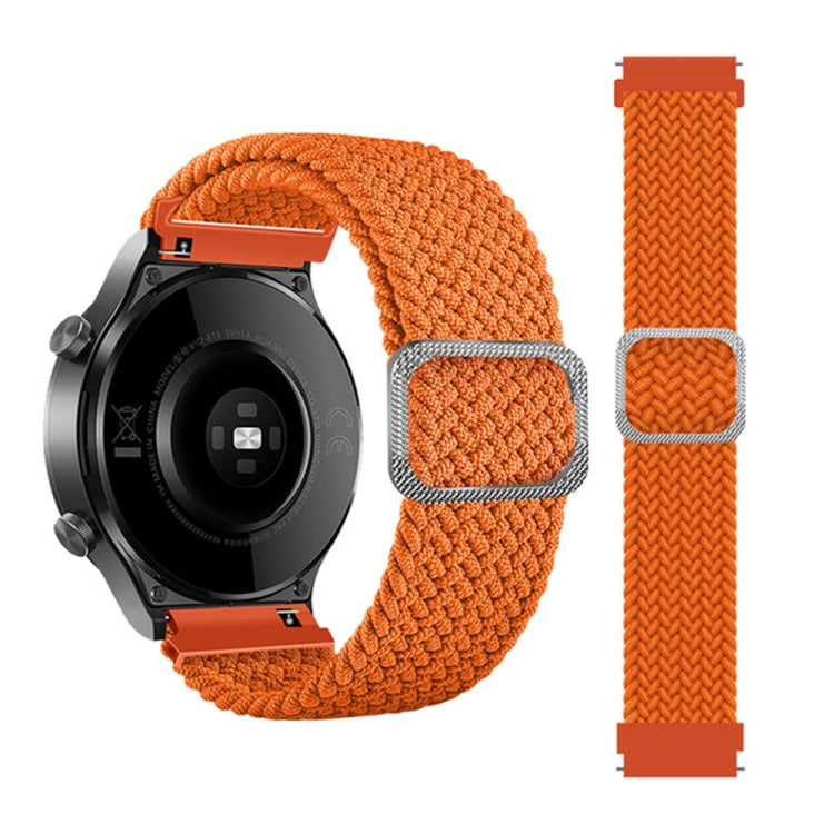 20mm Universal Adjustable Nylon Braided Elasticity Watch Band(Orange) - 20mm Bands by buy2fix | Online Shopping UK | buy2fix