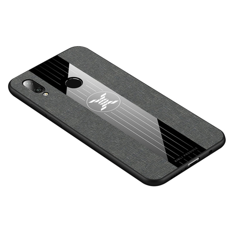 For Huawei P20 lite XINLI Stitching Cloth Textue Shockproof TPU Protective Case(Grey) - Huawei Cases by XINLI | Online Shopping UK | buy2fix