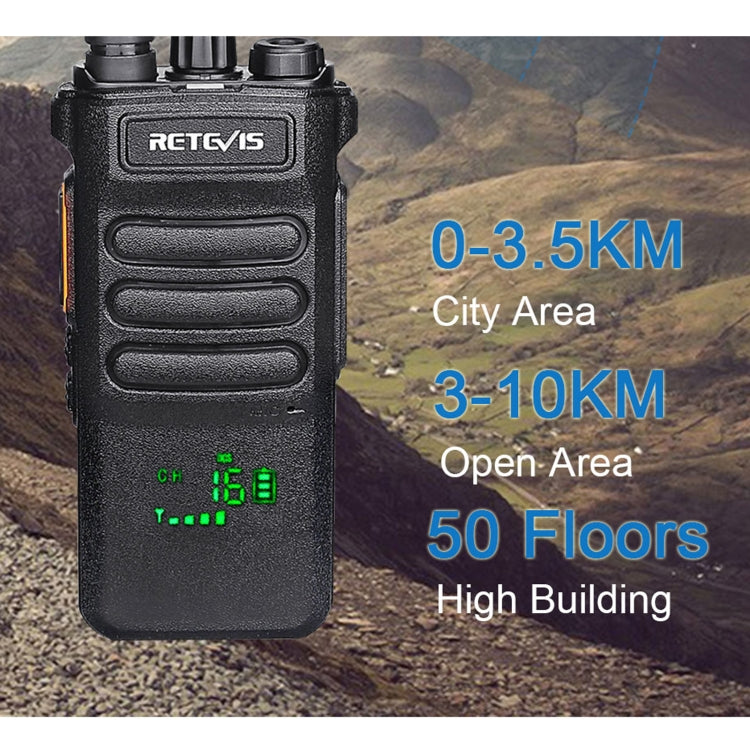 RETEVIS RT86 10W 430-440MHz 16CHS Two Way Radio Handheld Walkie Talkie with Wireless Copy Function(Black) - Handheld Walkie Talkie by RETEVIS | Online Shopping UK | buy2fix