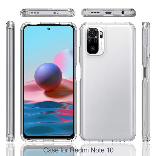 For Xiaomi Redmi Note 10 Shockproof Scratchproof TPU + Acrylic Protective Case(Transparent) by buy2fix