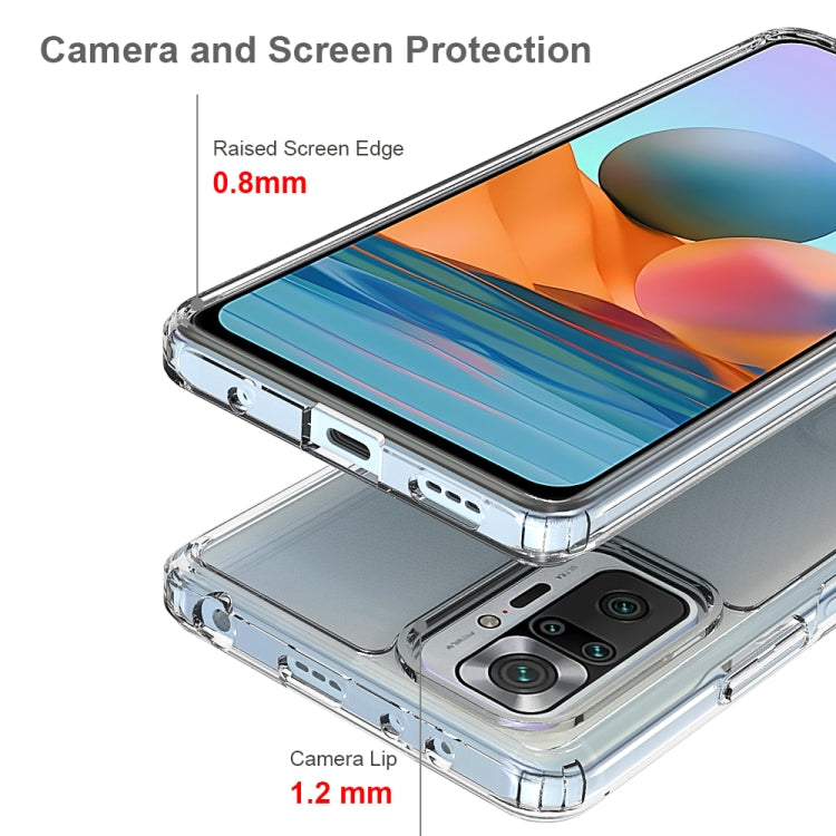 For Xiaomi Redmi Note 10 Pro Shockproof Scratchproof TPU + Acrylic Protective Case(Transparent) - Xiaomi Cases by buy2fix | Online Shopping UK | buy2fix