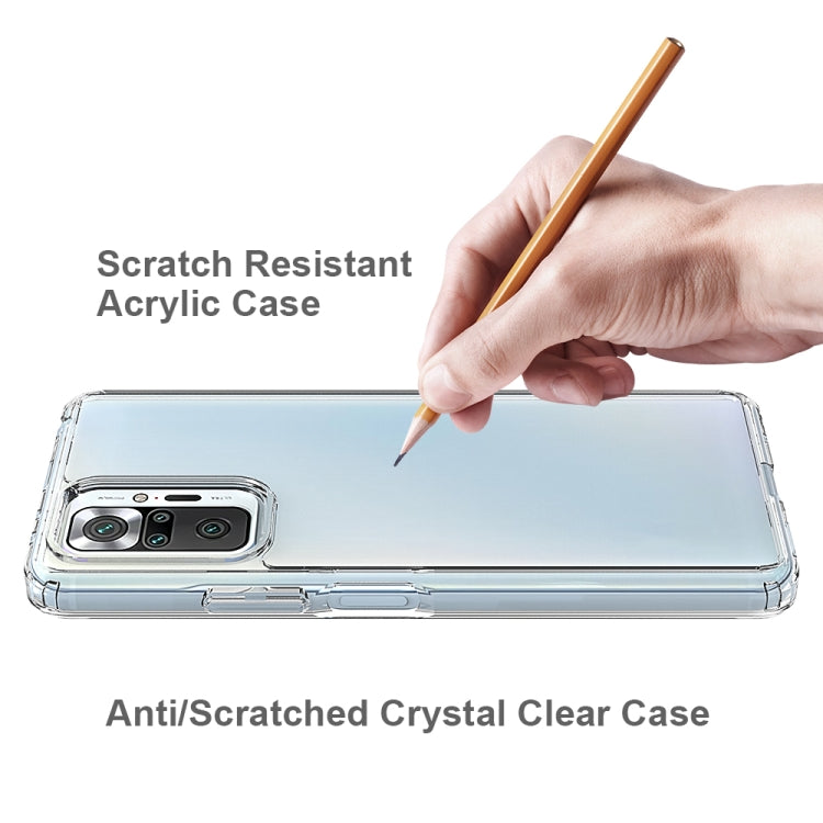 For Xiaomi Redmi Note 10 Pro Shockproof Scratchproof TPU + Acrylic Protective Case(Transparent) - Xiaomi Cases by buy2fix | Online Shopping UK | buy2fix