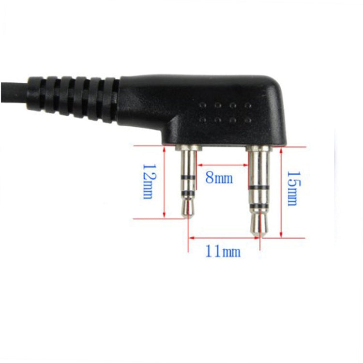 RETEVIS C9001 2 Pin Handheld PTT Speaker Microphone - Microphones & Headsets by RETEVIS | Online Shopping UK | buy2fix