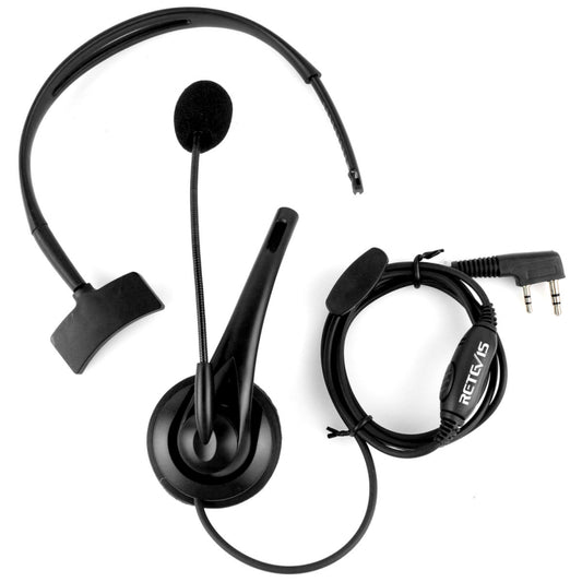 RETEVIS TK 2 Pin PTT Headphone Microphone for H-777 / RT-5R / RT-5RV / RT-B6 - Microphones & Headsets by RETEVIS | Online Shopping UK | buy2fix