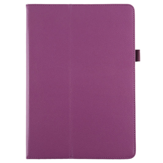 Litchi Texture Horizontal Flip Leather Case with Holder For iPad 10.5 / iPad 10.2 2021 / 2020 / 2019(Purple) by buy2fix