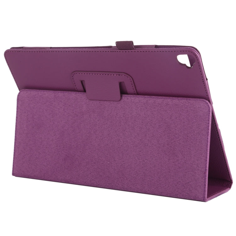 Litchi Texture Horizontal Flip Leather Case with Holder For iPad 10.5 / iPad 10.2 2021 / 2020 / 2019(Purple) by buy2fix