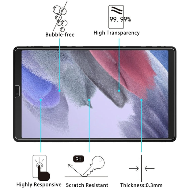 For Samsung Galaxy Tab A7 Lite T220 9H 2.5D Explosion-proof Tempered Glass Film - For Samsung Tab by buy2fix | Online Shopping UK | buy2fix