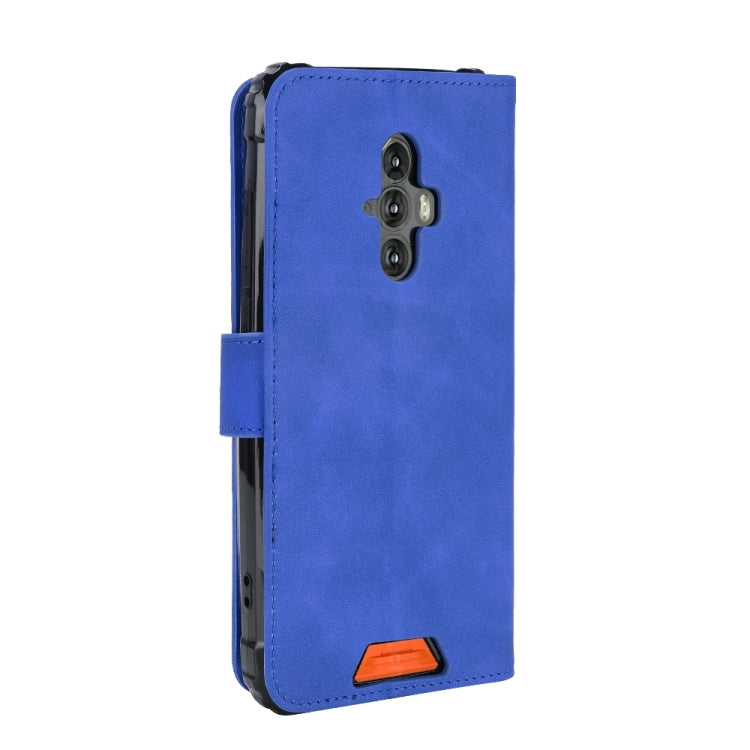 For Blackview BV6600 Solid Color Skin Feel Magnetic Buckle Horizontal Flip Calf Texture PU Leather Case with Holder & Card Slots & Wallet(Blue) - More Brand by buy2fix | Online Shopping UK | buy2fix