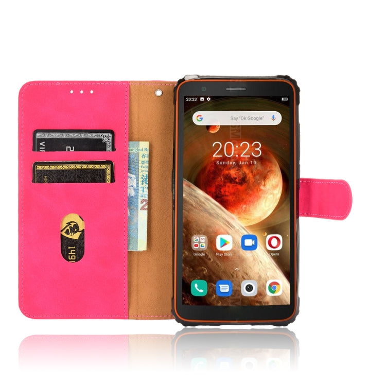 For Blackview BV6600 Solid Color Skin Feel Magnetic Buckle Horizontal Flip Calf Texture PU Leather Case with Holder & Card Slots & Wallet(Rose Gold) - More Brand by buy2fix | Online Shopping UK | buy2fix