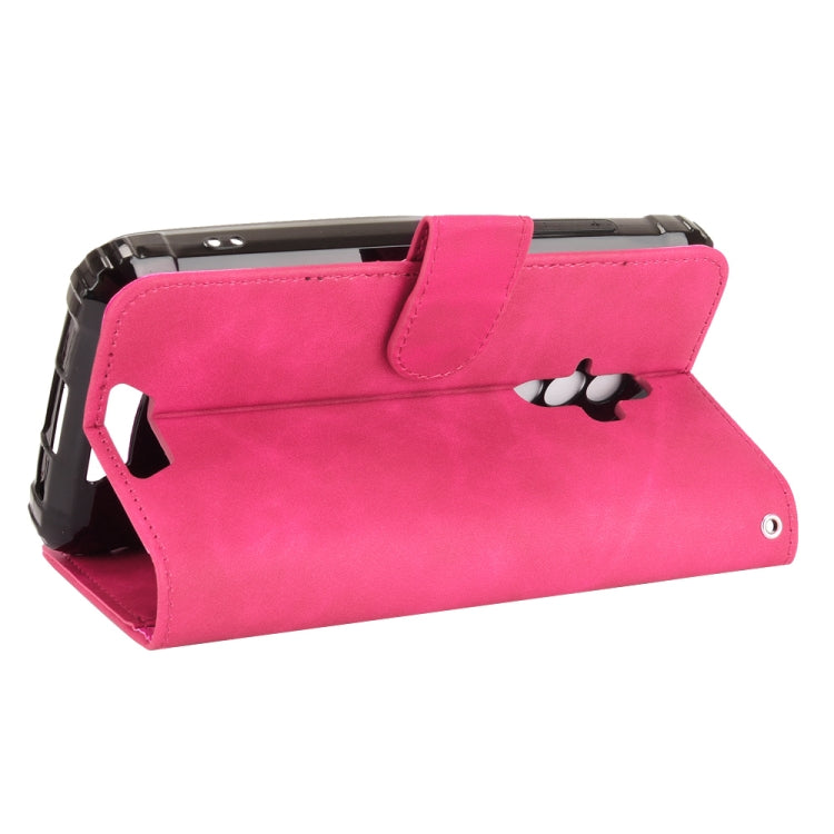 For Blackview BV6600 Solid Color Skin Feel Magnetic Buckle Horizontal Flip Calf Texture PU Leather Case with Holder & Card Slots & Wallet(Rose Gold) - More Brand by buy2fix | Online Shopping UK | buy2fix