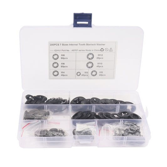 A5707 280 PCS Torx Bearing Clamp Retaining Ring Manganese Steel Quick Speed Locking Washer by buy2fix