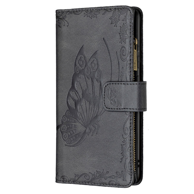 For Xiaomi Redmi 9A Flying Butterfly Embossing Pattern Zipper Horizontal Flip Leather Case with Holder & Card Slots & Wallet(Black) - Xiaomi Cases by buy2fix | Online Shopping UK | buy2fix