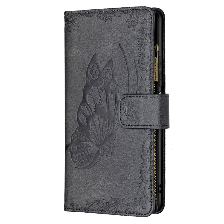 For Xiaomi Redmi Note 10 Pro Flying Butterfly Embossing Pattern Zipper Horizontal Flip Leather Case with Holder & Card Slots & Wallet(Black) - Xiaomi Cases by buy2fix | Online Shopping UK | buy2fix