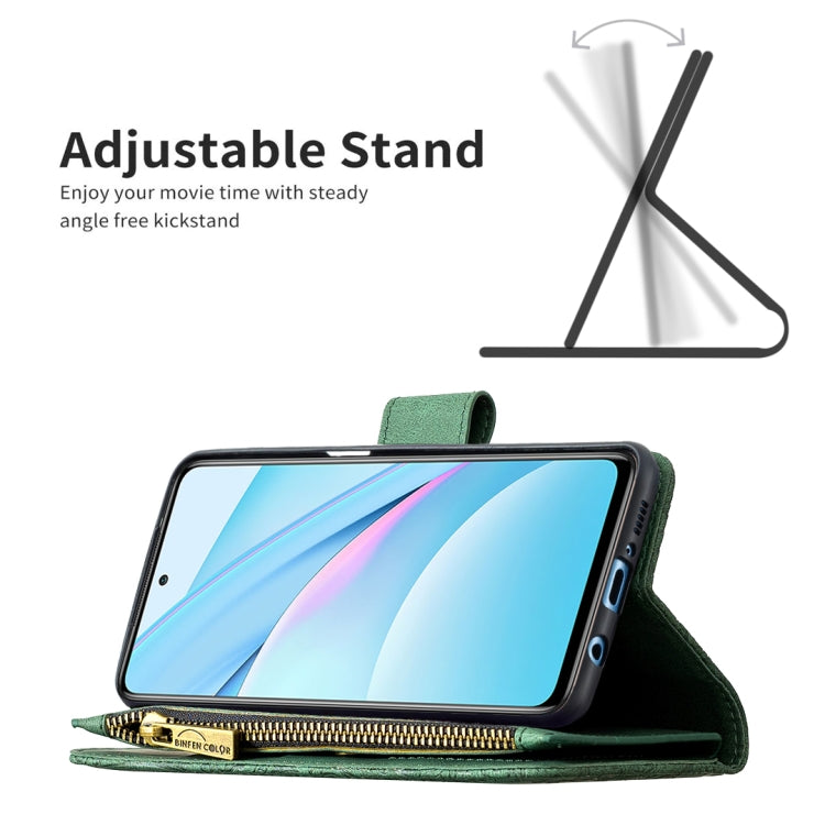 For Xiaomi Mi 10T Lite 5G Flying Butterfly Embossing Pattern Zipper Horizontal Flip Leather Case with Holder & Card Slots & Wallet(Green) - Xiaomi Cases by buy2fix | Online Shopping UK | buy2fix