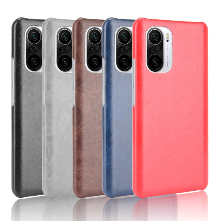 For Xiaomi Redmi K40 / K40 Pro / Poco F3 Shockproof Litchi Texture PC + PU Case(Blue) - Xiaomi Cases by buy2fix | Online Shopping UK | buy2fix