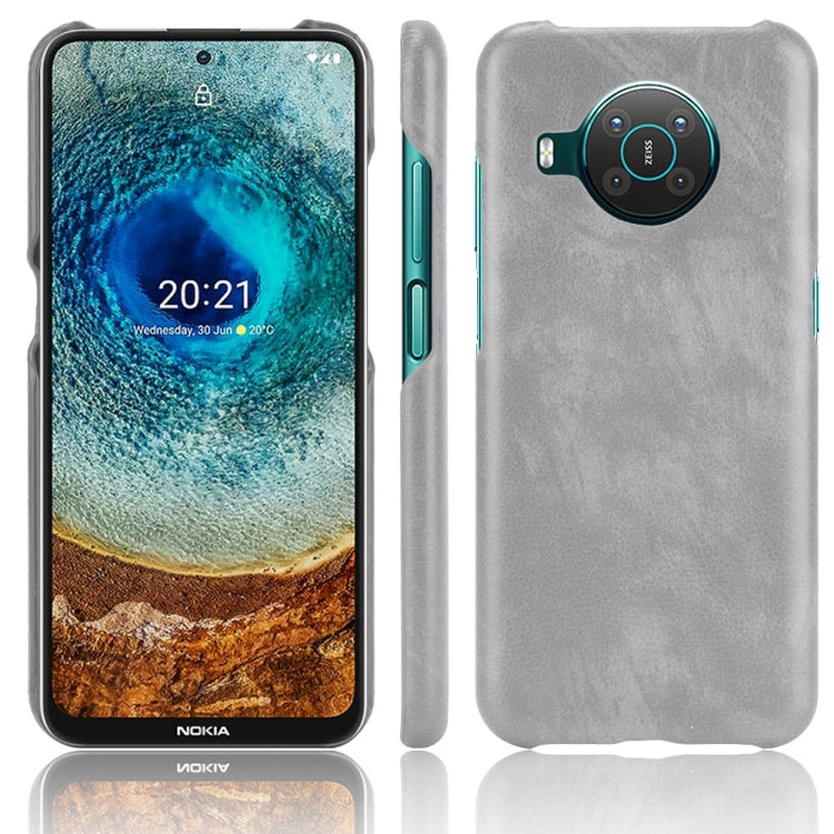 For Nokia X10 / X20 Shockproof Litchi Texture PC + PU Case(Grey) - Nokia Cases by buy2fix | Online Shopping UK | buy2fix