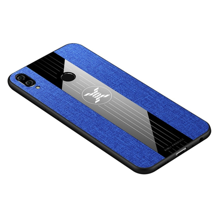 For Huawei Honor Play XINLI Stitching Cloth Textue Shockproof TPU Protective Case(Blue) - Honor Cases by XINLI | Online Shopping UK | buy2fix