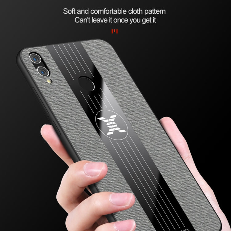 For Huawei Honor Play XINLI Stitching Cloth Textue Shockproof TPU Protective Case(Blue) - Honor Cases by XINLI | Online Shopping UK | buy2fix