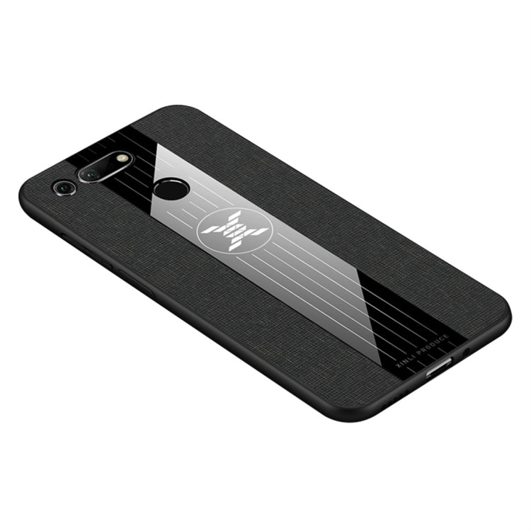 For Huawei Honor View 20 XINLI Stitching Cloth Textue Shockproof TPU Protective Case(Black) - Honor Cases by XINLI | Online Shopping UK | buy2fix
