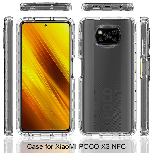 For Xiaomi Poco X3 NFC Shockproof Highly Transparent PC+TPU Protective Case by buy2fix