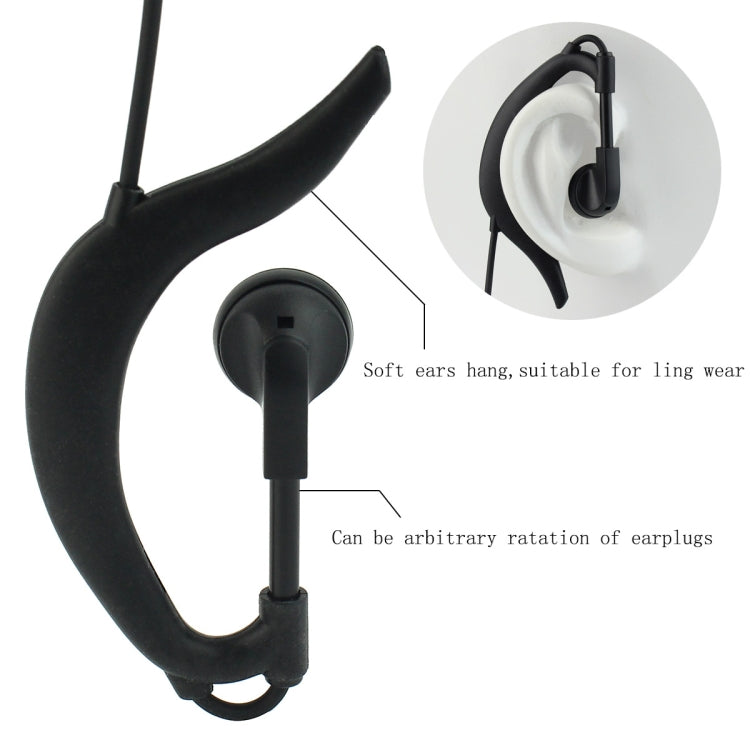 RETEVIS R-111 M Head 2 Pin PTT Adjustable Volume Earphone Microphone for Motorola GP68/GP88/GP300/GP2000 - Microphones & Headsets by RETEVIS | Online Shopping UK | buy2fix