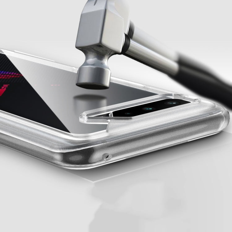 For Asus ROG Phone 5 Clear PC+TPU Shockproof Protective Case(Black) - Lenovo by buy2fix | Online Shopping UK | buy2fix