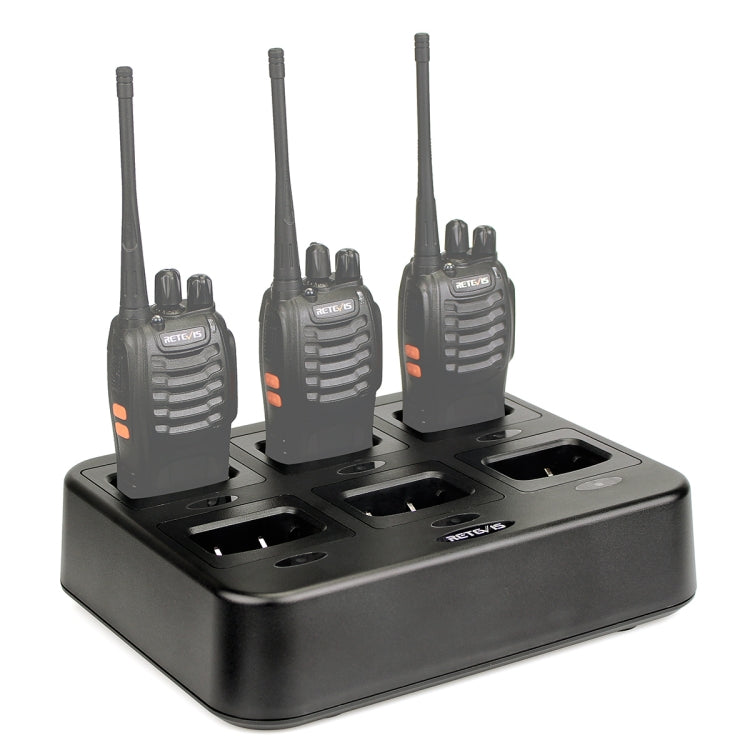 RETEVIS RTC777 Six-Way Walkie Talkie Charger for Retevis H777, US Plug by RETEVIS