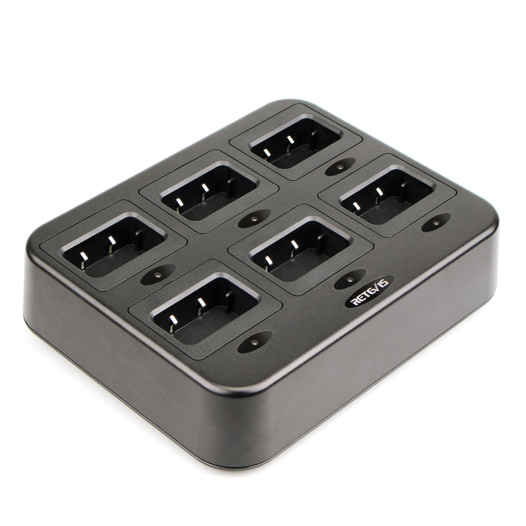 RETEVIS RTC27 Multi-function Six-Way Walkie Talkie Charger for Retevis RT27, EU Plug - Batteries & Chargers by RETEVIS | Online Shopping UK | buy2fix
