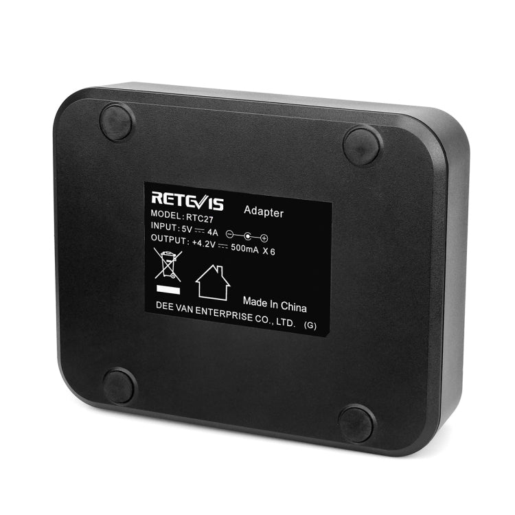 RETEVIS RTC27 Multi-function Six-Way Walkie Talkie Charger for Retevis RT27, EU Plug - Batteries & Chargers by RETEVIS | Online Shopping UK | buy2fix