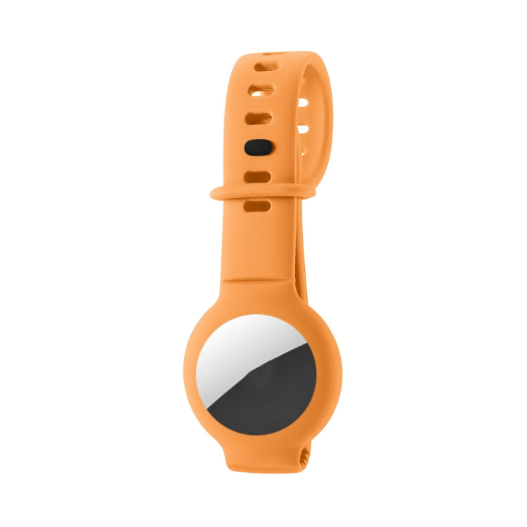 Silicone Anti-scratch Shockproof Protective Cover Soft Case For AirTag(Papaya) - by buy2fix | Online Shopping UK | buy2fix