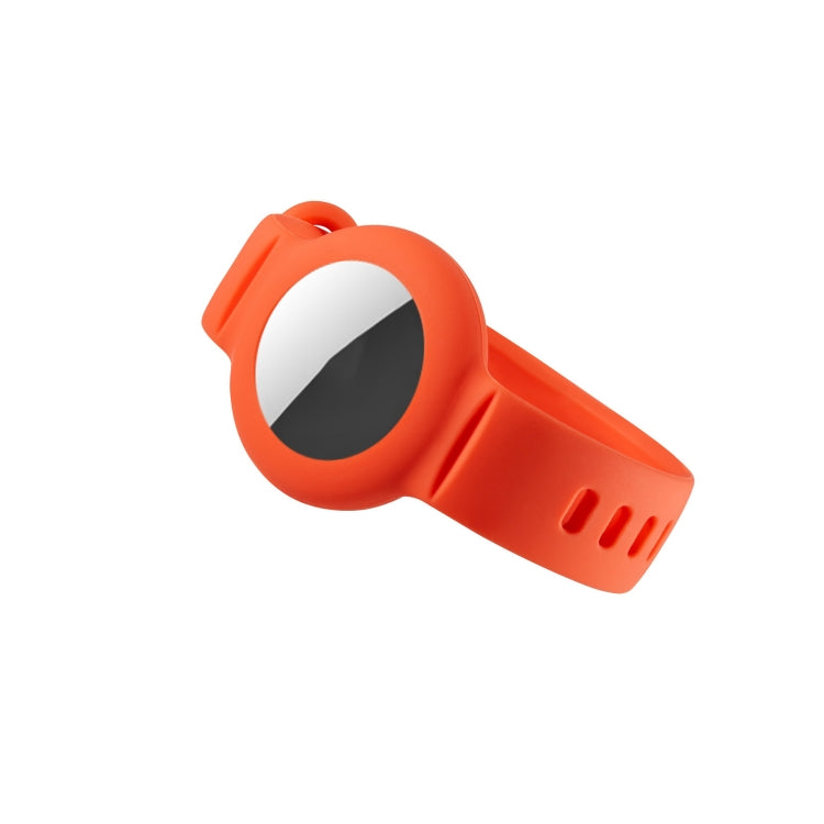 Silicone Anti-scratch Shockproof Protective Cover Soft Case For AirTag(Orange) - by buy2fix | Online Shopping UK | buy2fix
