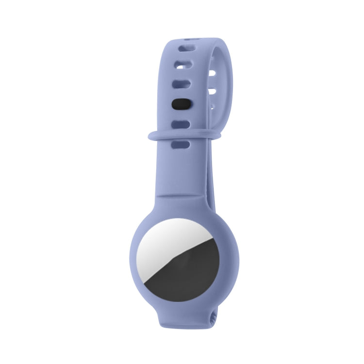 Silicone Anti-scratch Shockproof Protective Cover Soft Case For AirTag(Lavender Grey) - by buy2fix | Online Shopping UK | buy2fix
