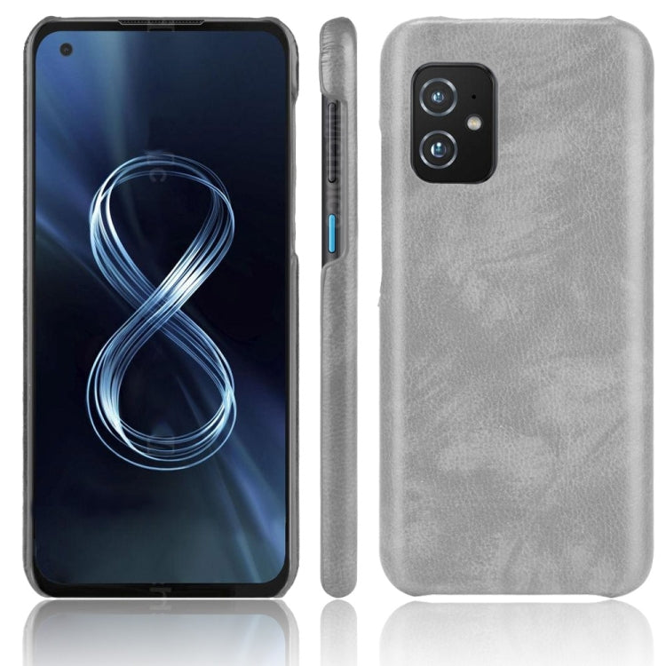For Asus Zenfone 8 / ZS590KS Shockproof Litchi Texture PC + PU Case(Grey) - ASUS Cases by buy2fix | Online Shopping UK | buy2fix