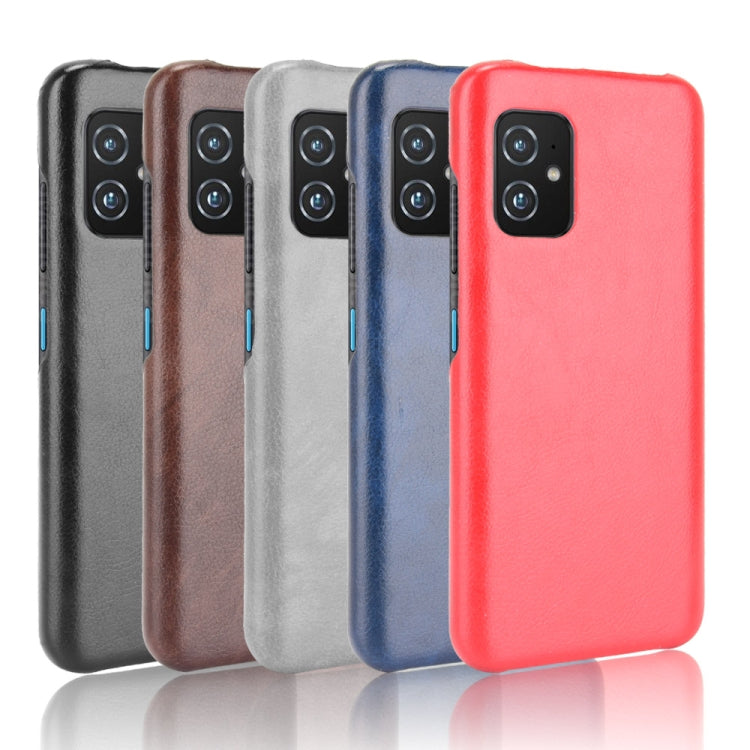 For Asus Zenfone 8 / ZS590KS Shockproof Litchi Texture PC + PU Case(Grey) - ASUS Cases by buy2fix | Online Shopping UK | buy2fix