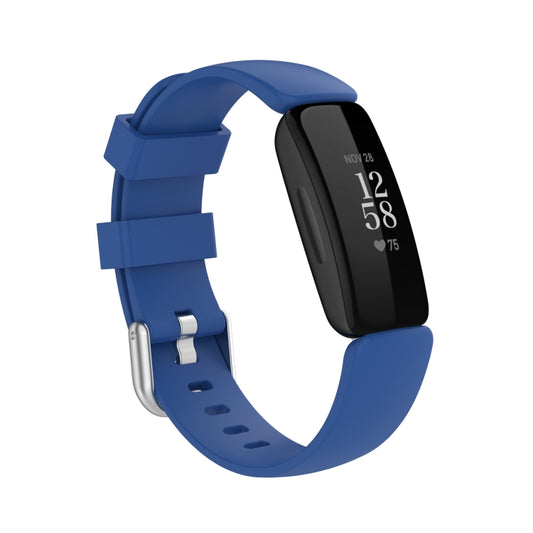 For Fitbit Ace 3 / Inspire 2 Silicone Watch Band(Dark Blue) by buy2fix
