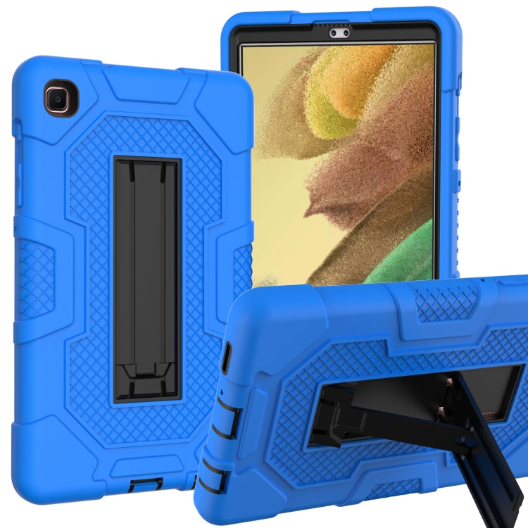 For Samsung Galaxy Tab A7 Lite T220 / T225 Contrast Color Robot Shockproof Silicone + PC Protective Case with Holder(Dark Blue Black) - Tab A7 Lite T220 / T225 by buy2fix | Online Shopping UK | buy2fix