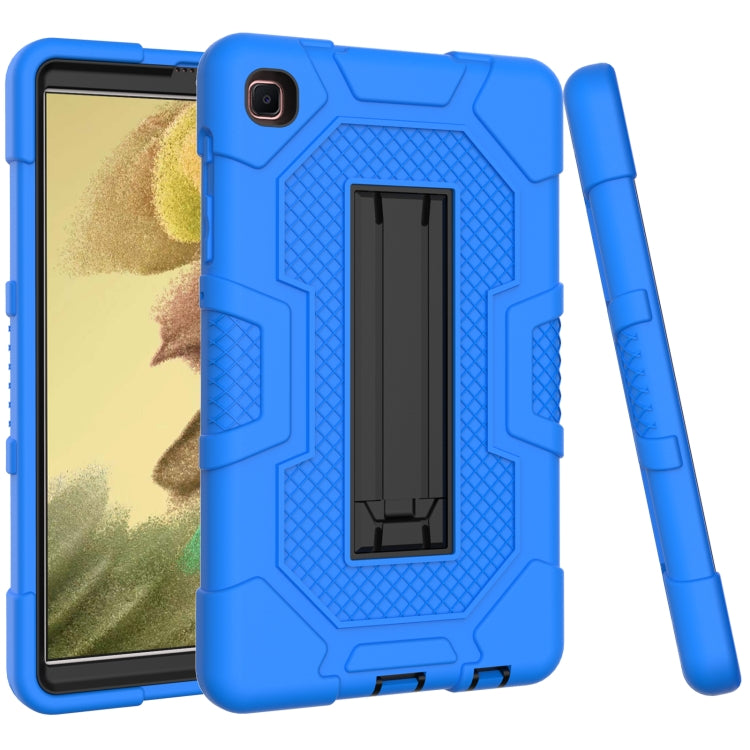 For Samsung Galaxy Tab A7 Lite T220 / T225 Contrast Color Robot Shockproof Silicone + PC Protective Case with Holder(Dark Blue Black) - Tab A7 Lite T220 / T225 by buy2fix | Online Shopping UK | buy2fix