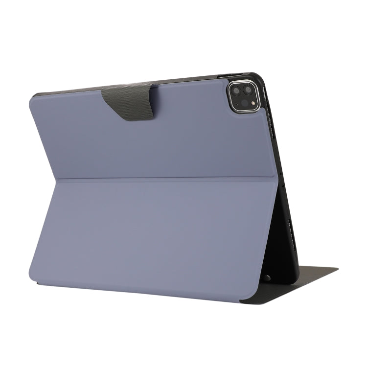 For iPad Air 13 2025 / 2024 / iPad Pro 12.9 2022 / 2021 Electric Pressed Texture Horizontal Flip Leather Tablet Case with Holder & Pen Slot(Lavender Gray) - iPad Pro 12.9 (2022/2021) Cases by buy2fix | Online Shopping UK | buy2fix
