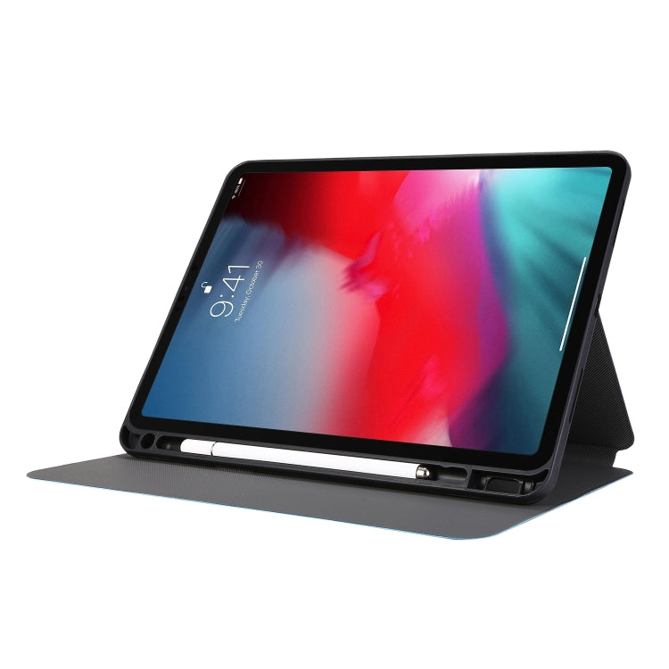 For iPad Pro 11 2022 / 2021 Electric Pressed Texture Horizontal Flip Leather Tablet Case with Holder & Pen Slot(Mint Green) - iPad Pro 11 (2022/2021) Cases by buy2fix | Online Shopping UK | buy2fix