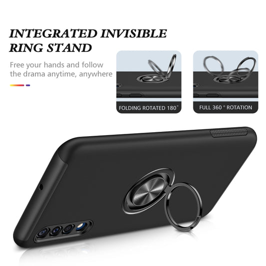 For Samsung Galaxy A30s / A50s / A50 PC + TPU Shockproof Magnetic Protective Case with Invisible Ring Holder(Black) by buy2fix