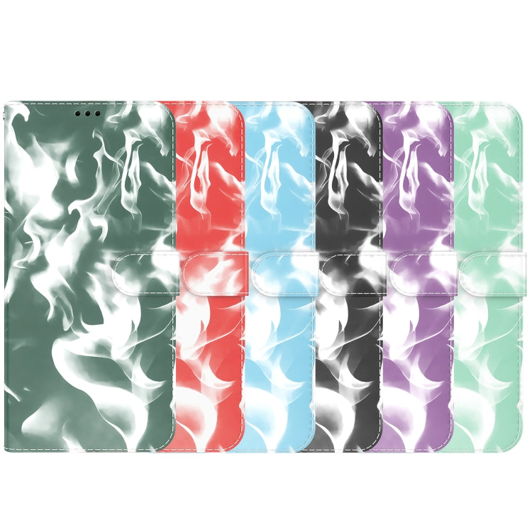 For iPhone 12 mini Cloud Fog Pattern Horizontal Flip Leather Case with Holder & Card Slot & Wallet (Purple) by buy2fix