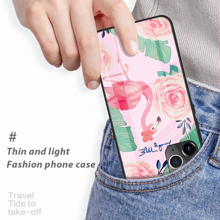 For iPhone 11 Colorful Painted Glass Case(Red Heart) - iPhone 11 Cases by buy2fix | Online Shopping UK | buy2fix