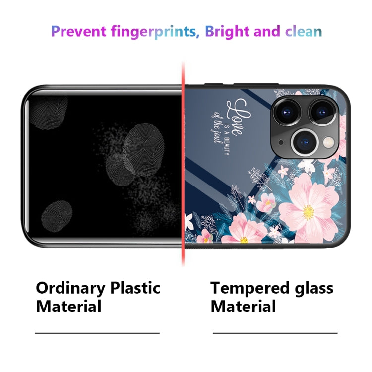 For iPhone 11 Colorful Painted Glass Case(Golden Love) - iPhone 11 Cases by buy2fix | Online Shopping UK | buy2fix