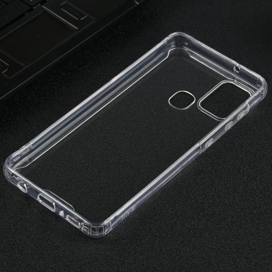 For Samsung Galaxy A21s Four-corner Shockproof Transparent TPU + PC Protective Case by buy2fix